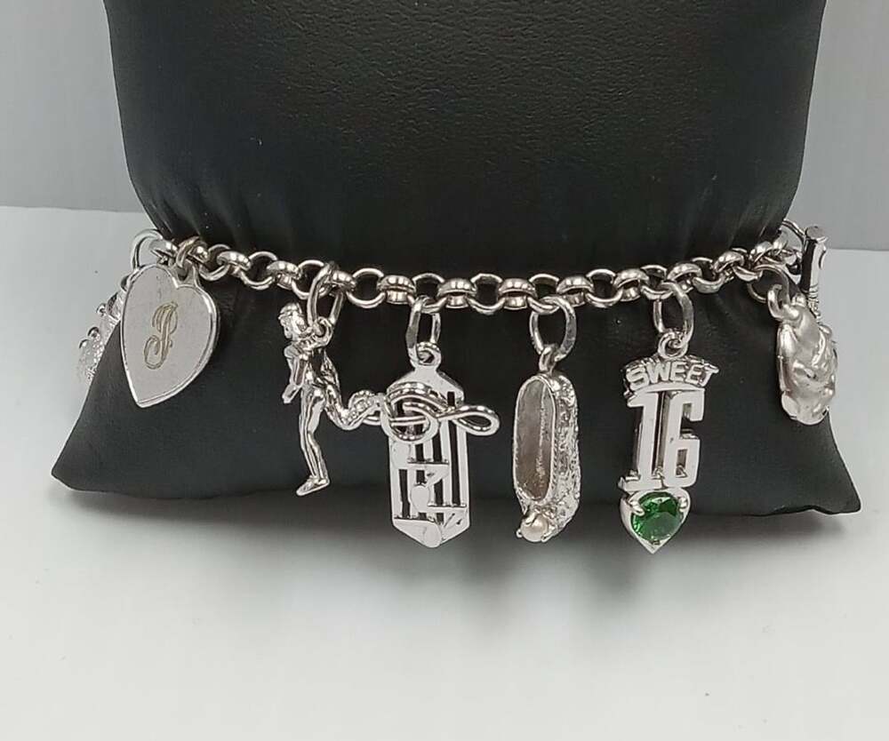 AGS Sterling Silver Charm Bracelet